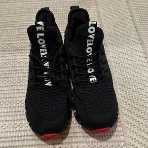 Brand New Black and Red Sneakers